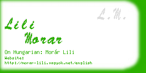 lili morar business card